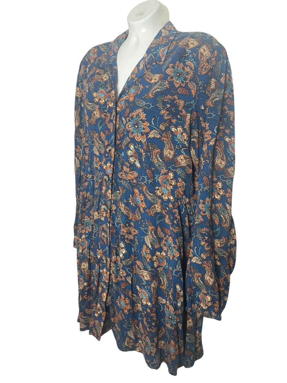 Natural Life Ansley Floral Paisley Button Down Dress - Picture 3 of 7